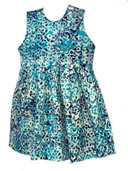 Picture of girls' batik sun dress