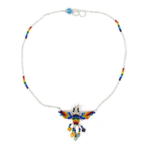 Picture of hummingbird beaded necklace