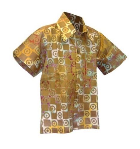 Picture of boys' batik button up shirt