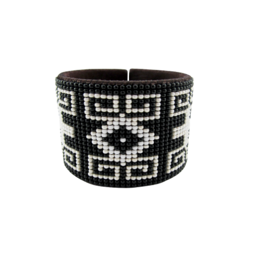 Picture of wide beaded cuff bracelet