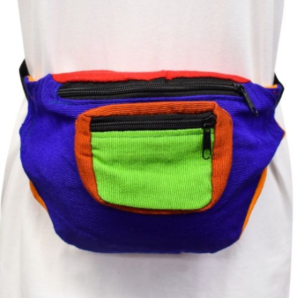 Picture of colorblock kangaroo belt bag