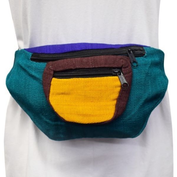 Picture of colorblock kangaroo belt bag