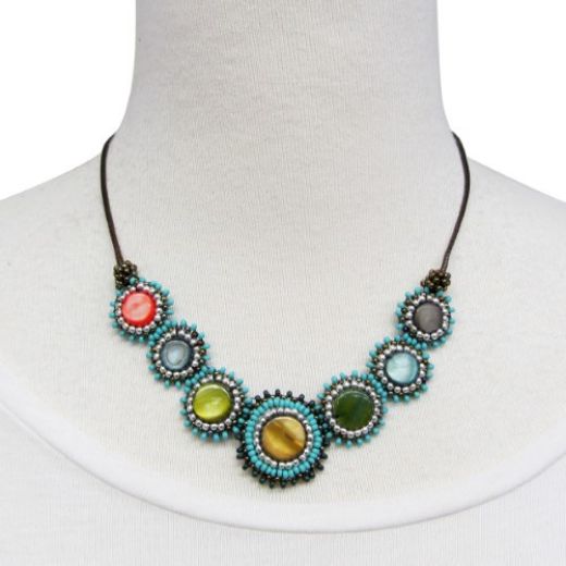 Picture of concha beaded necklace