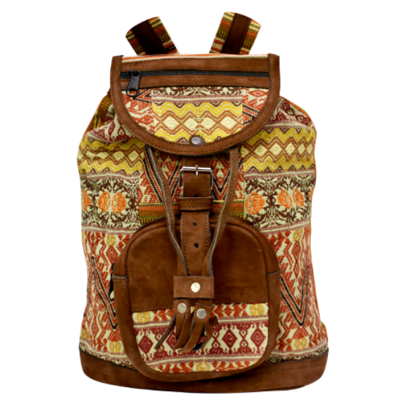 Picture of baby bella leather trim backpack