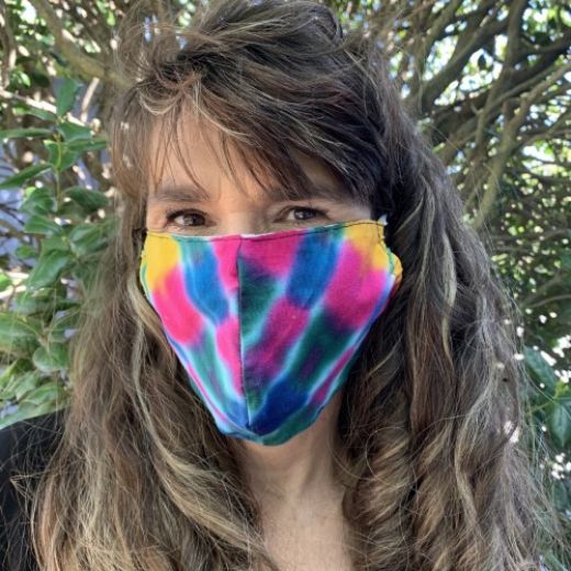 Picture of tie dye cotton mask