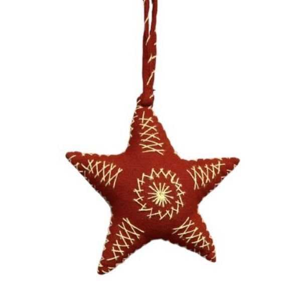 Picture of super star hand stitched ornament