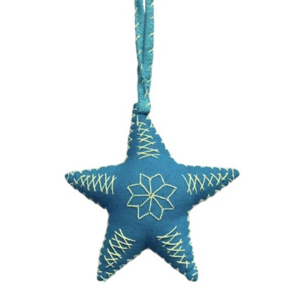 Picture of superstar hand stitched ornament