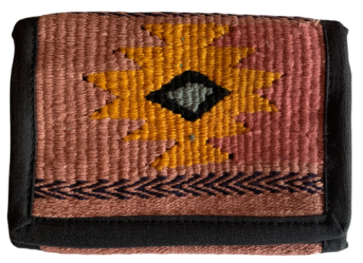 Picture of handwoven geo wallet
