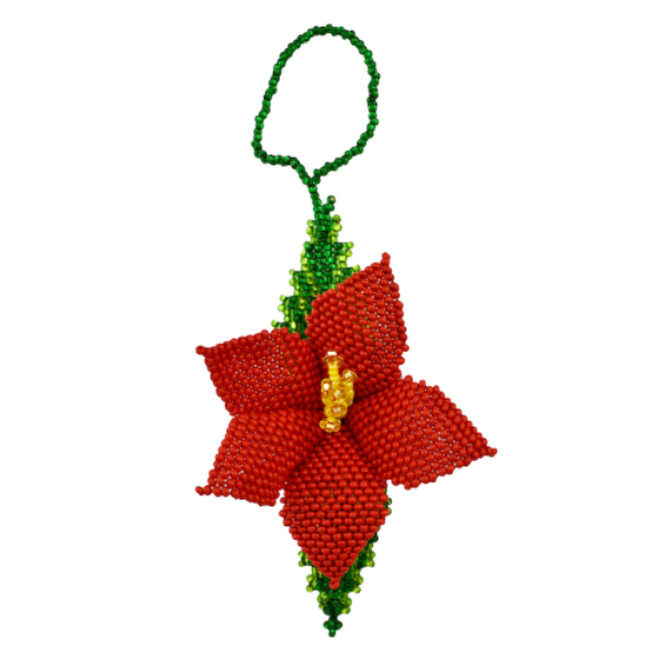 Picture of beaded holiday ornament - deluxe