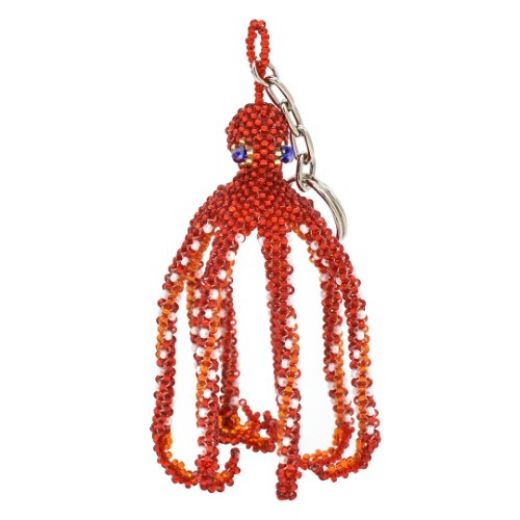 Picture of beaded octopus keychain