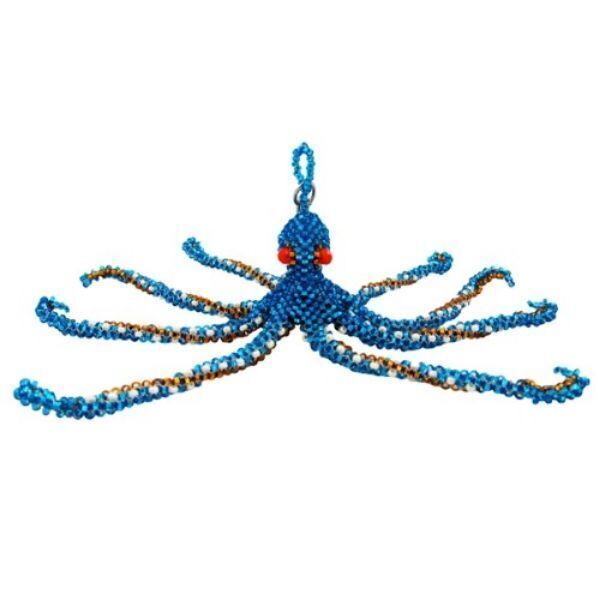 Picture of beaded octopus keychain