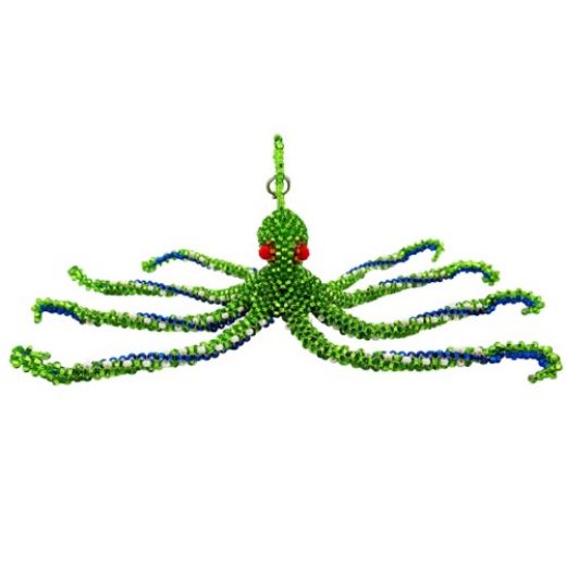 Picture of beaded octopus keychain