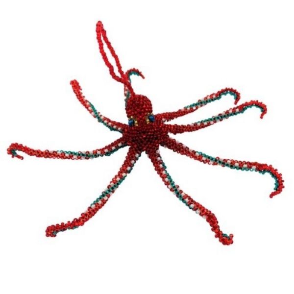 Picture of octopus beaded ornament