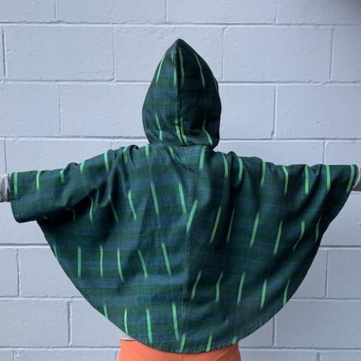 Picture of bat hooded poncho