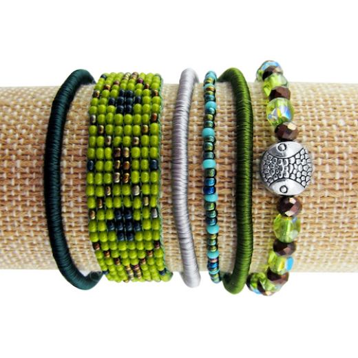 Picture of potpourri multi wrap bracelet 