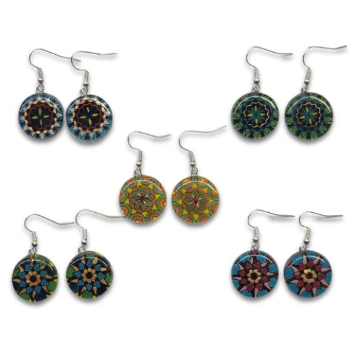 Picture of fusion mandala earrings