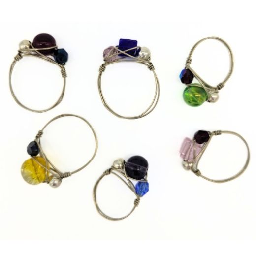 Picture of beaded wire ring