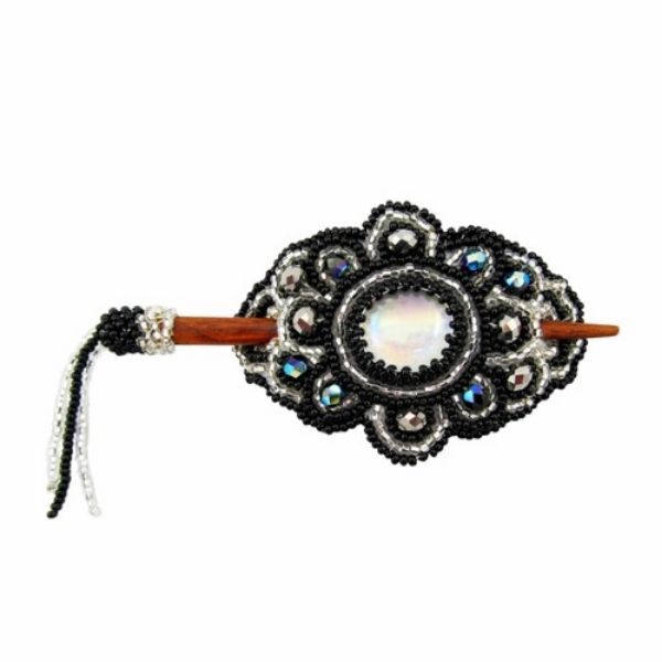 Picture of mini beaded crystal hair slide