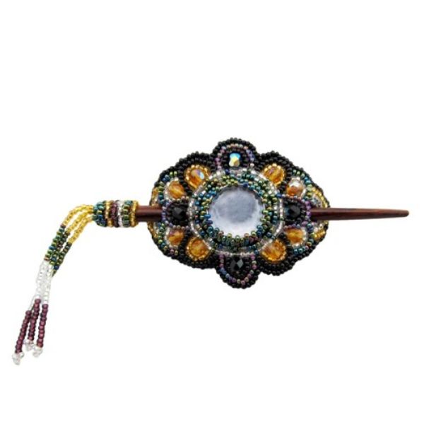 Picture of mini beaded crystal hair slide