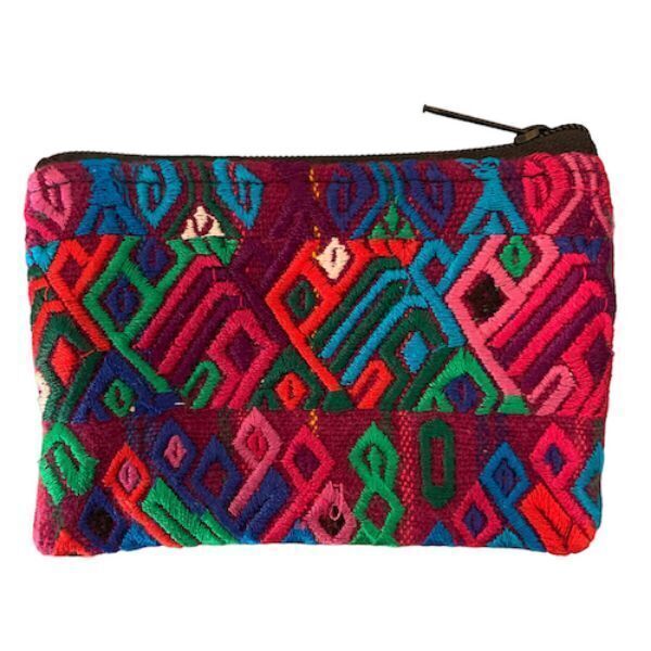 Picture of huipil two zip pouch