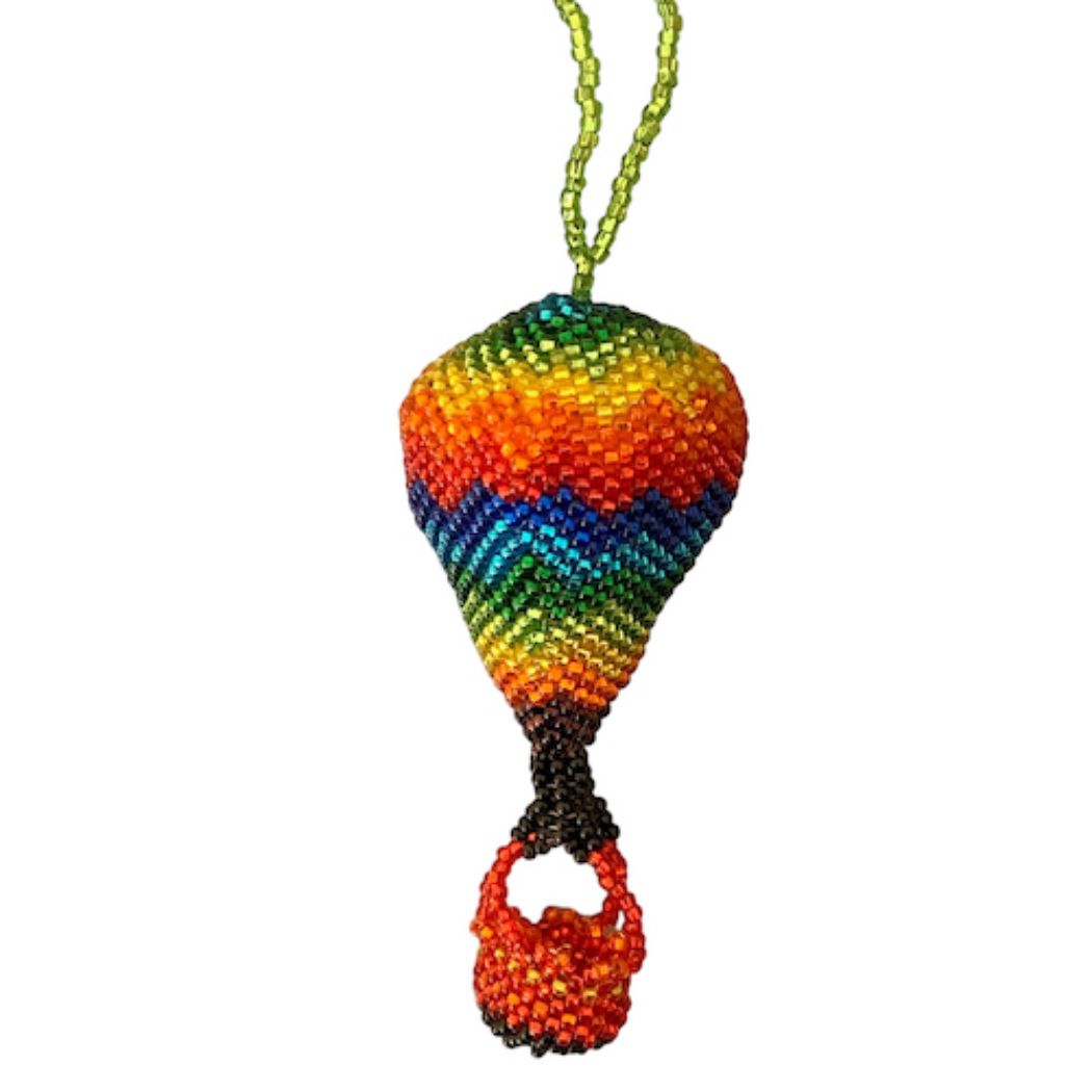 Picture of hot air balloon beaded ornament