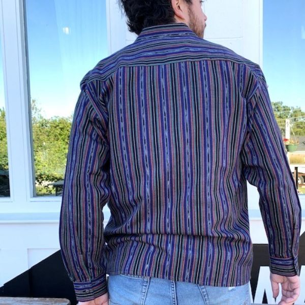 Picture of classic long sleeve ikat shirt