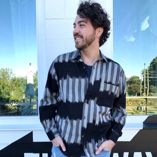 Picture of classic long sleeve ikat shirt