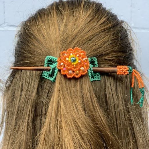 Picture of crystal flower hair stick