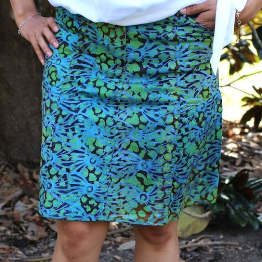Picture of batik panel skirt