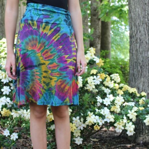 Picture of tie dye middle skirt