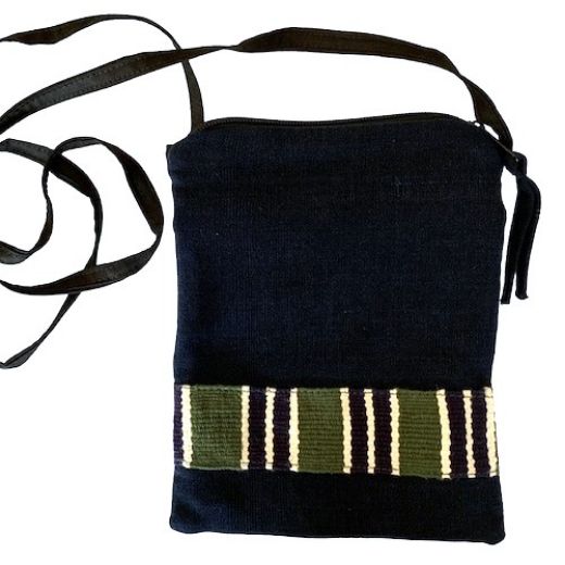 Picture of banded canvas passport bag