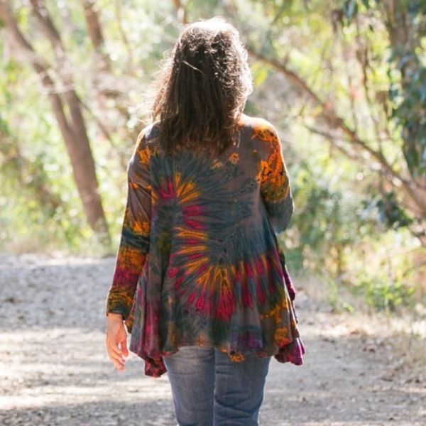 Picture of tie dye swing jacket