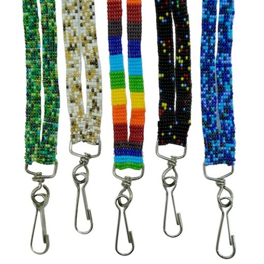 Picture of beaded lanyard with clip