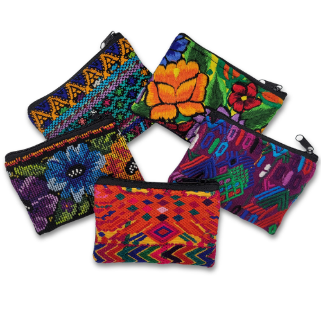 Picture of huipil two zip pouch