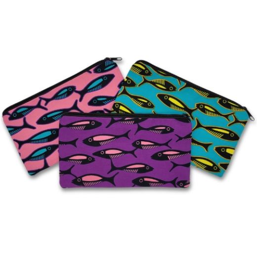 Picture of wax print sardine pouch
