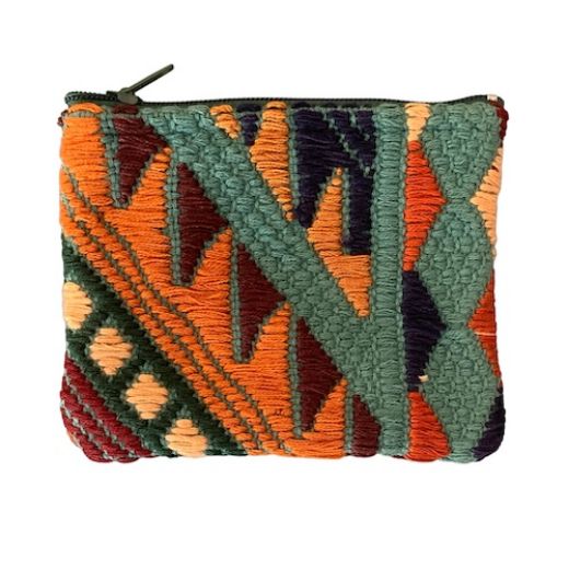 Picture of volcano woven cotton coin purse