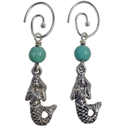 Picture of mermaid charm earrings