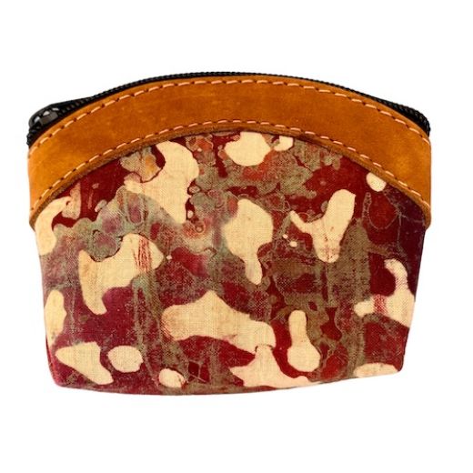 Picture of batik leather coin purse