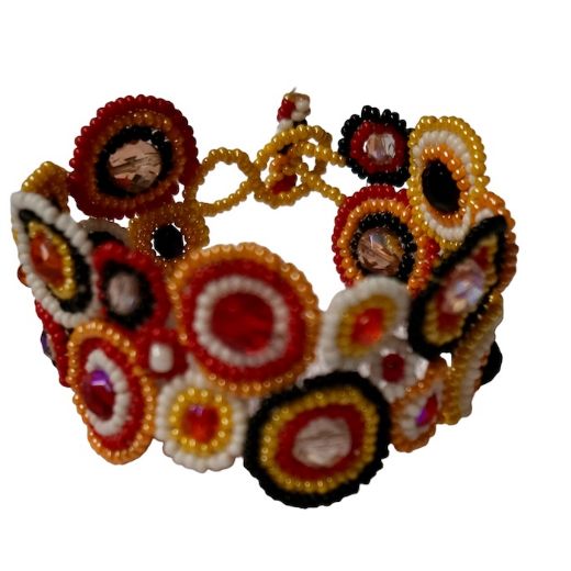 Picture of mosaic beaded bracelet