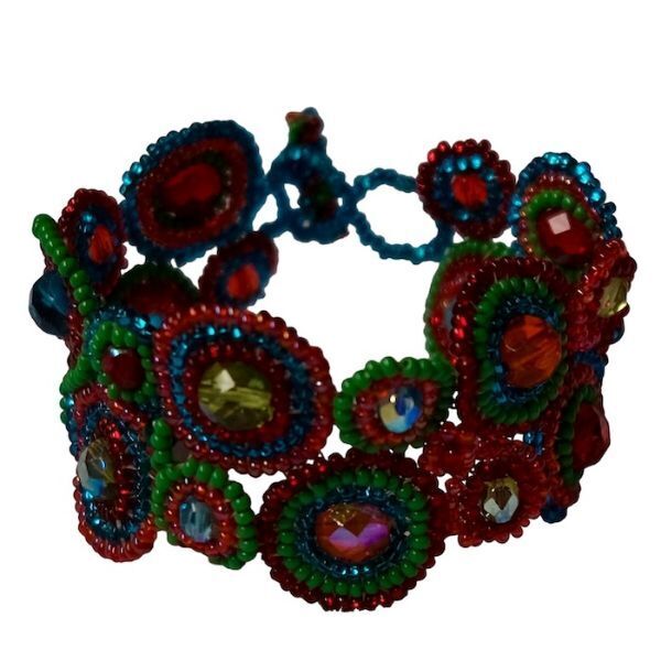 Picture of mosaic beaded bracelet