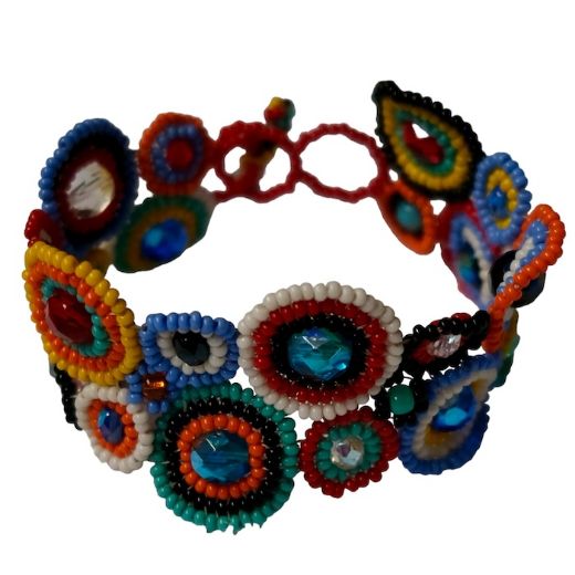 Picture of mosaic beaded bracelet