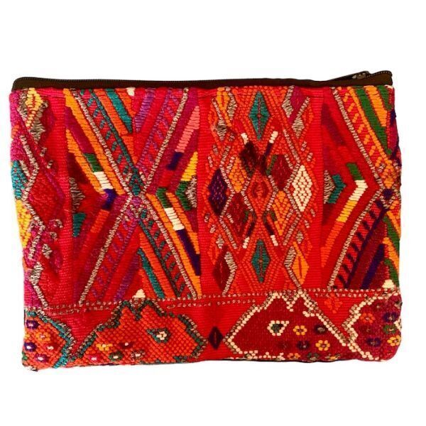 Picture of huipil two zip pouch - large