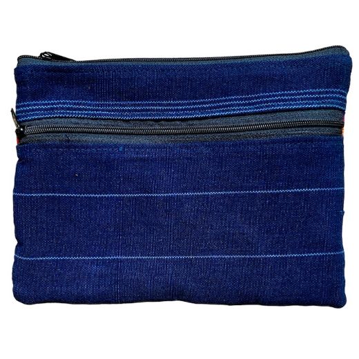 Picture of huipil two zip pouch - large