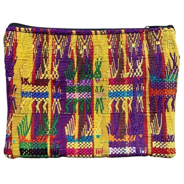 Picture of huipil two zip pouch - large