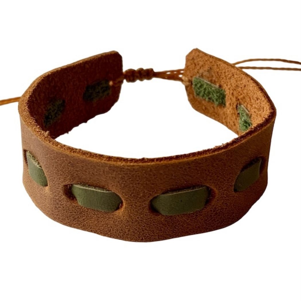 Picture of morse leather bracelet