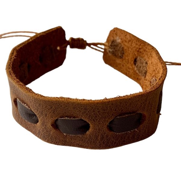 Picture of morse leather bracelet