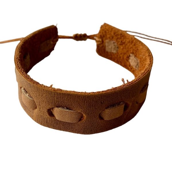 Picture of morse leather bracelet