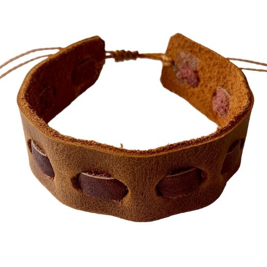 Picture of morse leather bracelet