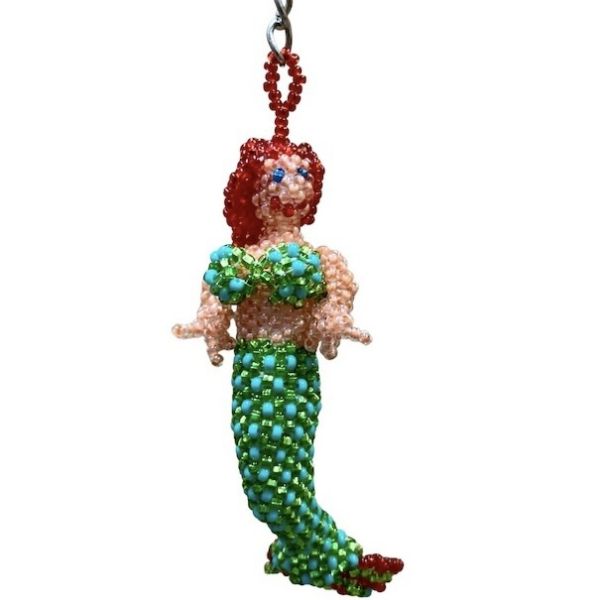 Picture of beaded sealife keychain