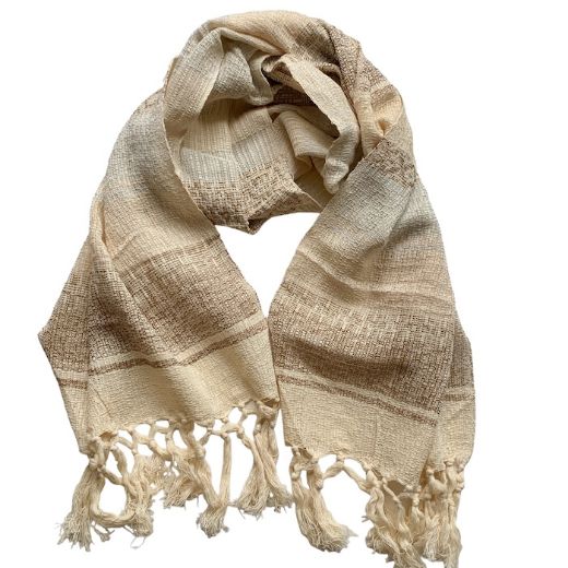 Picture of cotton fringe scarf